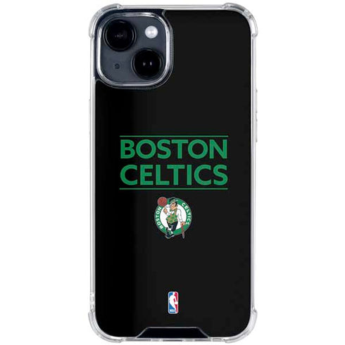 NBA Boston Celtics Standard - Black iPhone 15 Clear Case