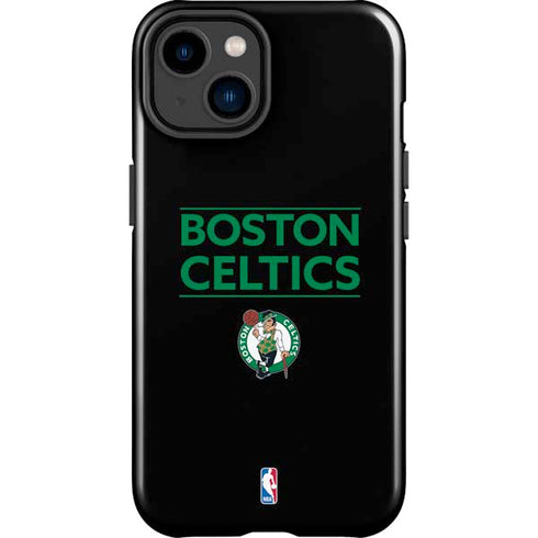 NBA Boston Celtics Standard - Black iPhone 15 Impact Case