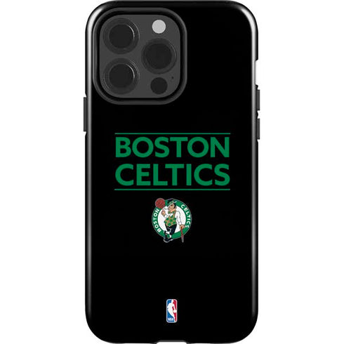 NBA Boston Celtics Standard - Black iPhone 15 Pro Impact Case