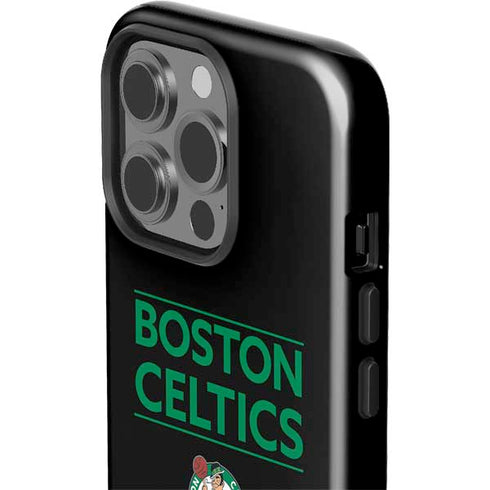 NBA Boston Celtics Standard - Black iPhone 15 Pro Impact Case