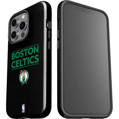 NBA Boston Celtics Standard - Black iPhone 15 Pro Impact Case
