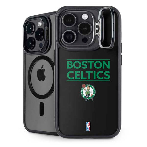 NBA Boston Celtics Standard - Black iPhone 15 Pro Kickstand Case