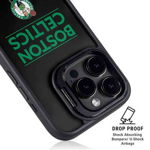 NBA Boston Celtics Standard - Black iPhone 15 Pro Kickstand Case