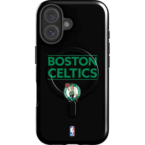 NBA Boston Celtics Standard - Black iPhone 16 Magsafe Impact Case