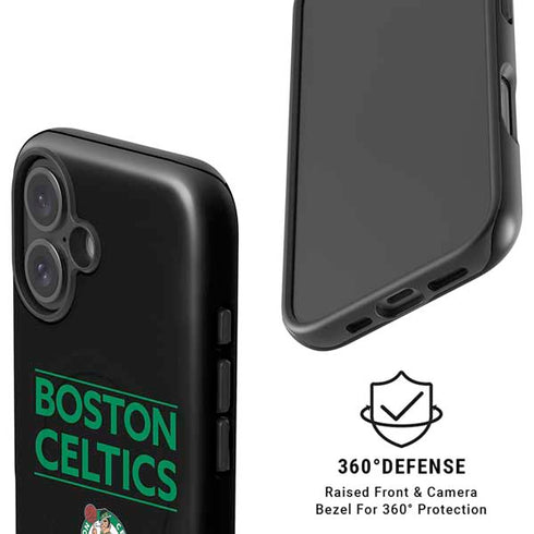 NBA Boston Celtics Standard - Black iPhone 16 Magsafe Impact Case