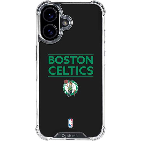NBA Boston Celtics Standard - Black iPhone 16 Plus Clear Case