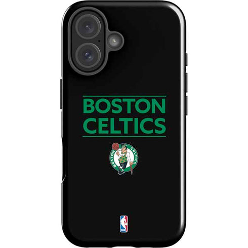 NBA Boston Celtics Standard - Black iPhone 16 Plus Impact Case