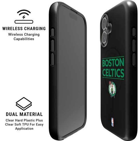NBA Boston Celtics Standard - Black iPhone 16 Plus Magsafe Impact Case