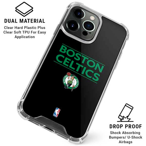 NBA Boston Celtics Standard - Black iPhone 16 Pro Clear Case