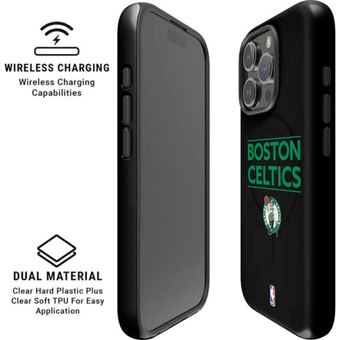 NBA Boston Celtics Standard - Black iPhone 16 Pro Magsafe Impact Case