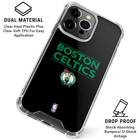 NBA Boston Celtics Standard - Black iPhone 16 Pro Max Clear Case