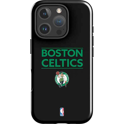 NBA Boston Celtics Standard - Black iPhone 16 Pro Max Impact Case
