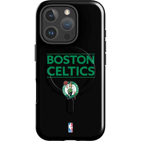 NBA Boston Celtics Standard - Black iPhone 16 Pro Max Magsafe Impact Case