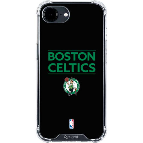 NBA Boston Celtics Standard - Black iPhone 16e Clear Case