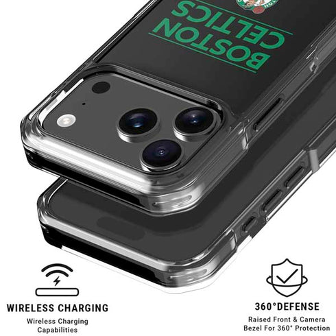NBA Boston Celtics Standard - Black iPhone 18 Pro Clear Case