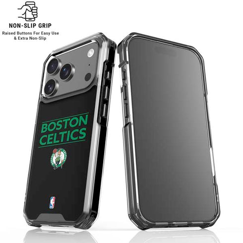 NBA Boston Celtics Standard - Black iPhone 18 Pro Clear Case