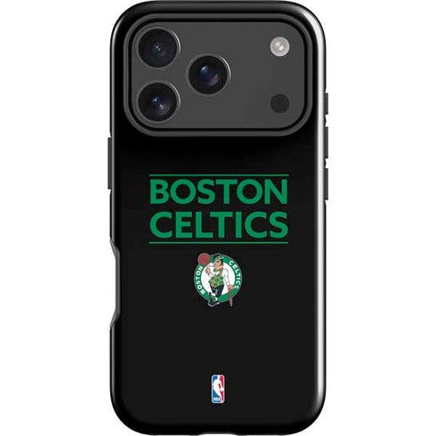 NBA Boston Celtics Standard - Black iPhone 18 Pro Impact Case