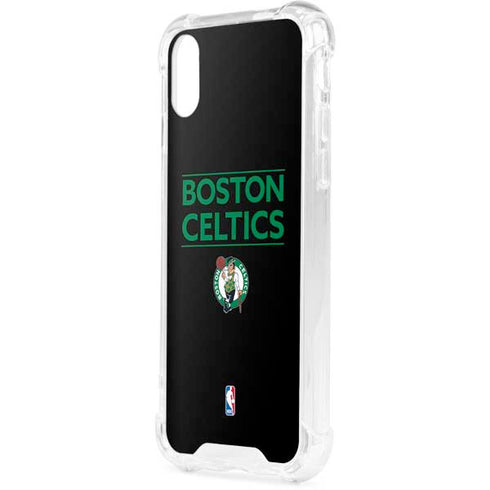 NBA Boston Celtics Standard - Black iPhone XS Clear Case