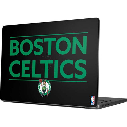 NBA Boston Celtics Standard - Black Apple MacBook Pro 14-inch Skin