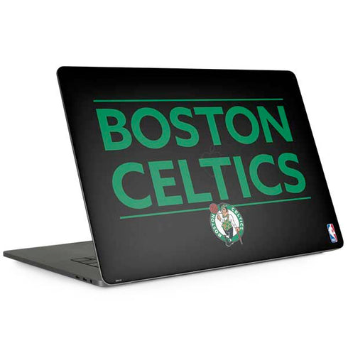 NBA Boston Celtics Standard - Black MacBook Skins