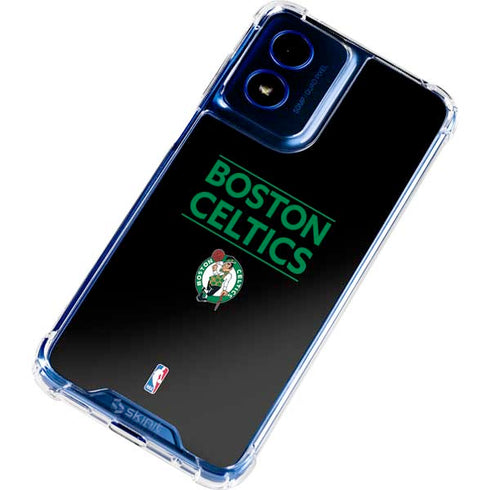 NBA Boston Celtics Standard - Black Moto G 5G (2024) Clear Case