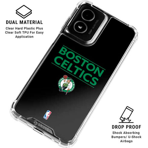 NBA Boston Celtics Standard - Black Moto G Power 5G (2024) Clear Case