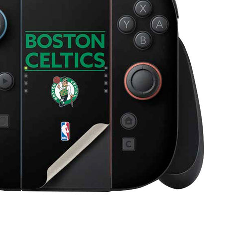 NBA Boston Celtics Standard - Black Nintendo Switch 2 (2025) Joy-Con Controller Skin