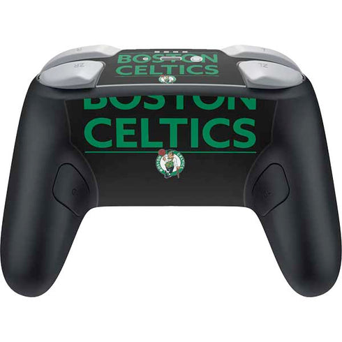 NBA Boston Celtics Standard - Black Nintendo Switch 2 (2025) Pro Controller Skin