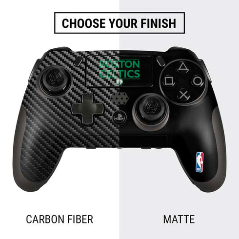 NBA Boston Celtics Standard - Black PlayStation Scuf Vantage 2 Controller Skin