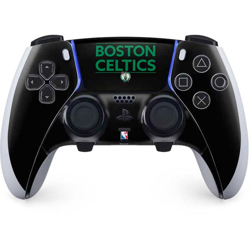 NBA Boston Celtics Standard - Black PS5 DualSense Edge Pro Controller Skin