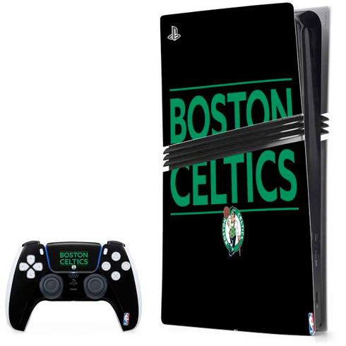 NBA Boston Celtics Standard - Black PS5 Pro Bundle Skin