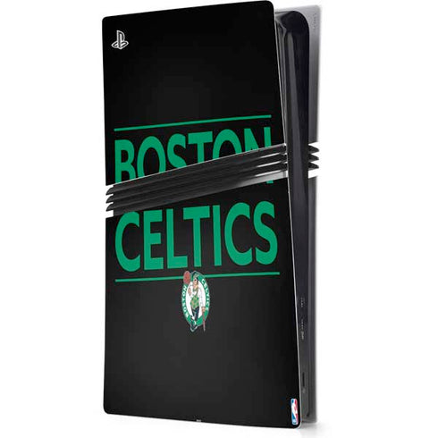 NBA Boston Celtics Standard - Black PS5 Pro Console Skin