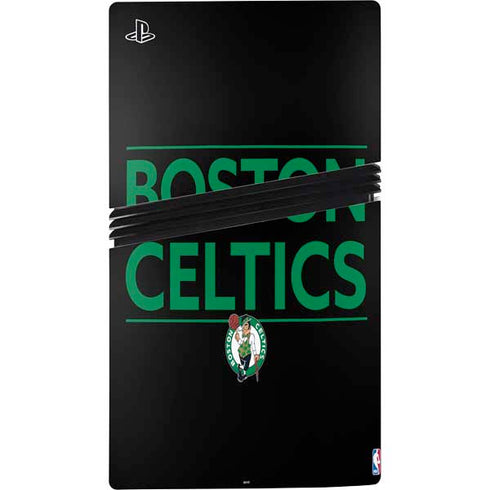 NBA Boston Celtics Standard - Black PS5 Pro Console Skin