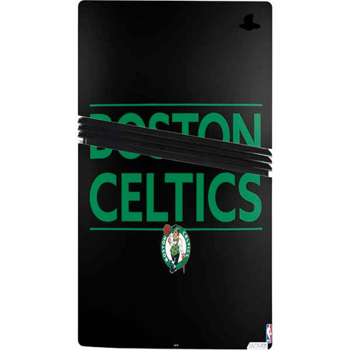 NBA Boston Celtics Standard - Black PS5 Pro Console Skin