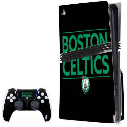 NBA Boston Celtics Standard - Black PlayStation PS5 Skins