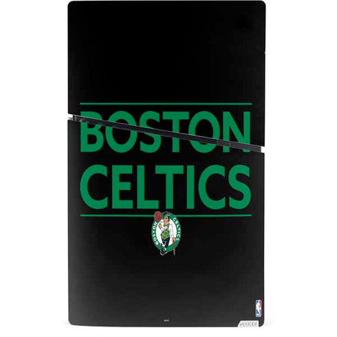 NBA Boston Celtics Standard - Black PS5 Slim Digital Edition Console Skin