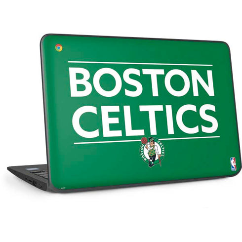 NBA Boston Celtics Standard - Green HP Chromebook Skin