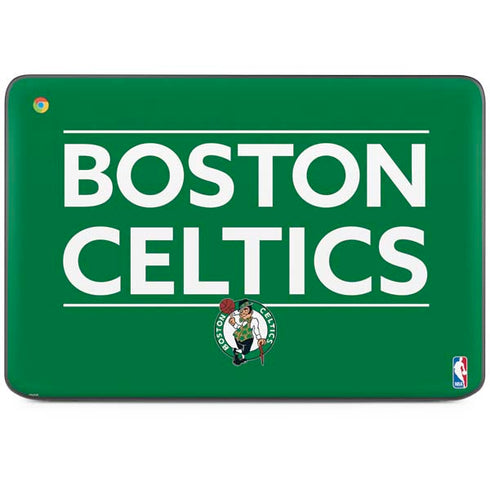NBA Boston Celtics Standard - Green HP Chromebook Skin