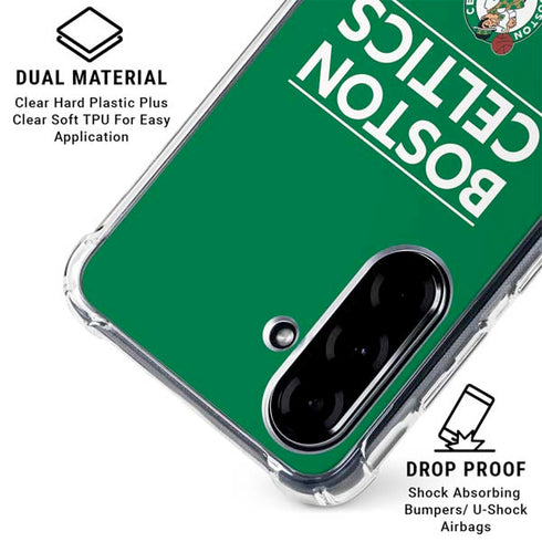 NBA Boston Celtics Standard - Green Galaxy A36 5G Clear Case