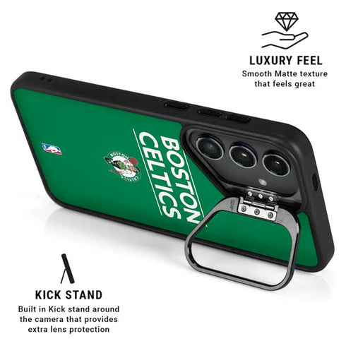 NBA Boston Celtics Standard - Green Galaxy S25 Kickstand Case