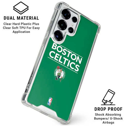 NBA Boston Celtics Standard - Green Galaxy S25 Ultra Clear Case