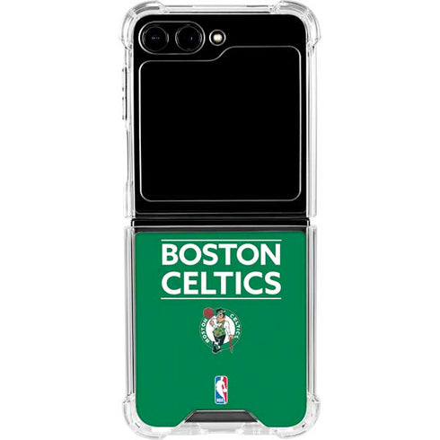 NBA Boston Celtics Standard - Green Galaxy Z Flip6 Clear Case
