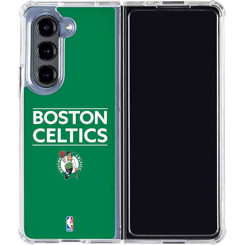 NBA Boston Celtics Standard - Green Galaxy Z Fold5 5G Clear Case