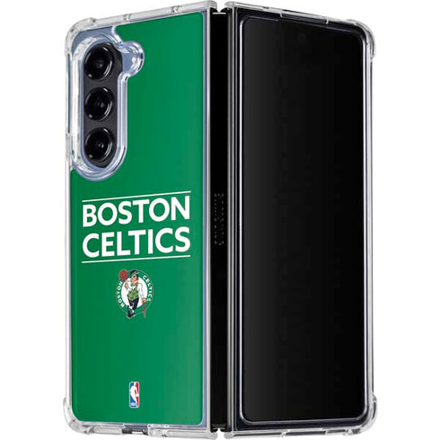 NBA Boston Celtics Standard - Green Galaxy Z Fold5 5G Clear Case