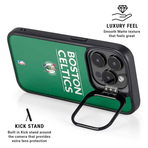 NBA Boston Celtics Standard - Green iPhone 13 Pro Kickstand Case
