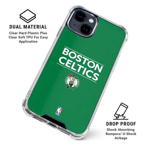 NBA Boston Celtics Standard - Green iPhone 15 Clear Case