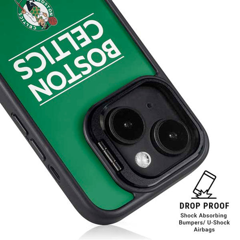 NBA Boston Celtics Standard - Green iPhone 15 Kickstand Case