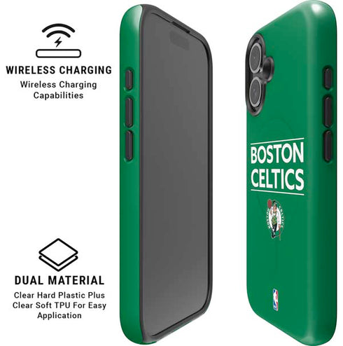 NBA Boston Celtics Standard - Green iPhone 16 Magsafe Impact Case