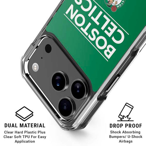 NBA Boston Celtics Standard - Green iPhone 18 Pro Clear Case