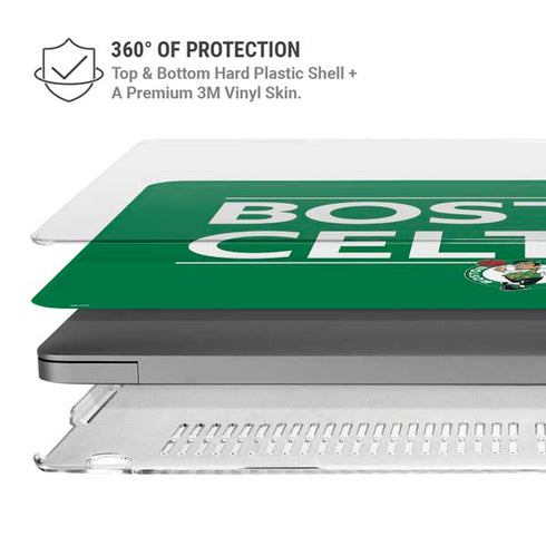 NBA Boston Celtics Standard - Green MacBook Pro 14in (2021-24) Case plus Skin